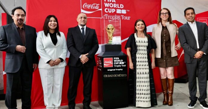 La Copa del Mundo original ya se encuentra en Ciudad de México como parte del Trophy Tour previo al inicio del Mundial 2026. Foto: Gobierno CDMX