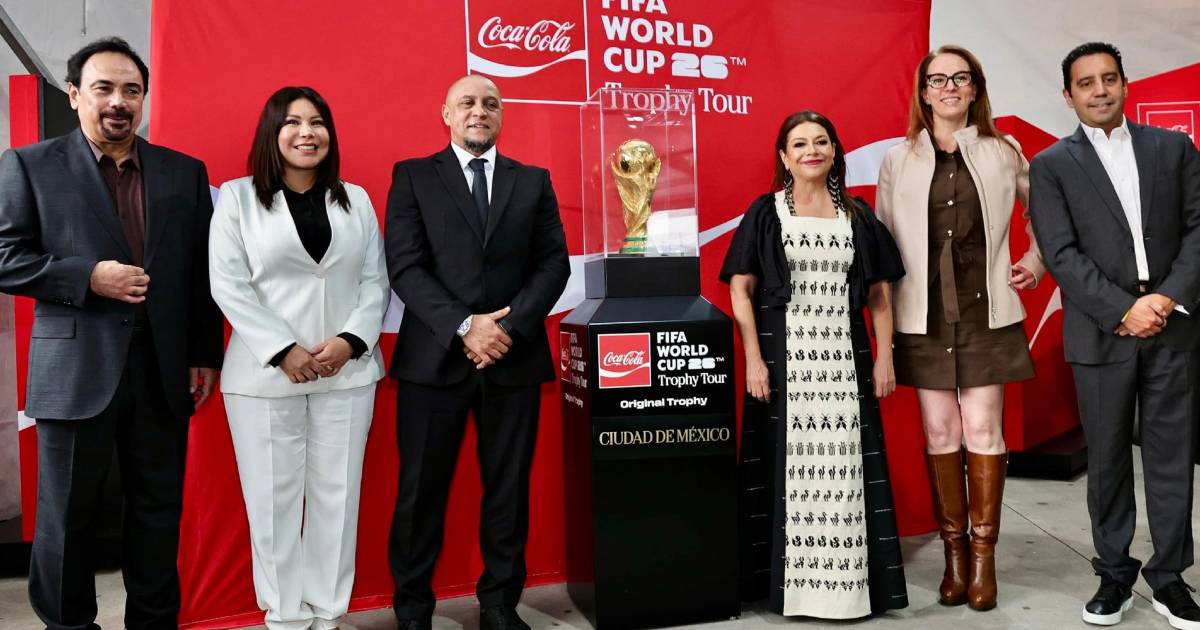 La Copa del Mundo original ya se encuentra en Ciudad de México como parte del Trophy Tour previo al inicio del Mundial 2026. Foto: Gobierno CDMX