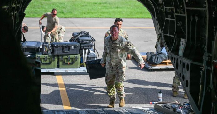Estados Unidos y otros 26 países reforzan el envío de rescatistas a Venezuela tras los devastadores terremotos. Foto: Departamento de Guerra EE.UU.