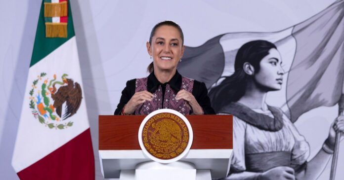 La presidenta Claudia Sheinbaum aseguró que no responderá a las críticas de Maru Campos y descartó problemas con Estados Unidos por el caso Rocha Moya. Foto: Gobierno de México