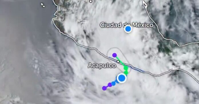 La tormenta tropical “Boris” se aproxima a Guerrero y provocará lluvias torrenciales, fuertes vientos y oleaje elevado en el Pacífico mexicano. Foto: Conagua