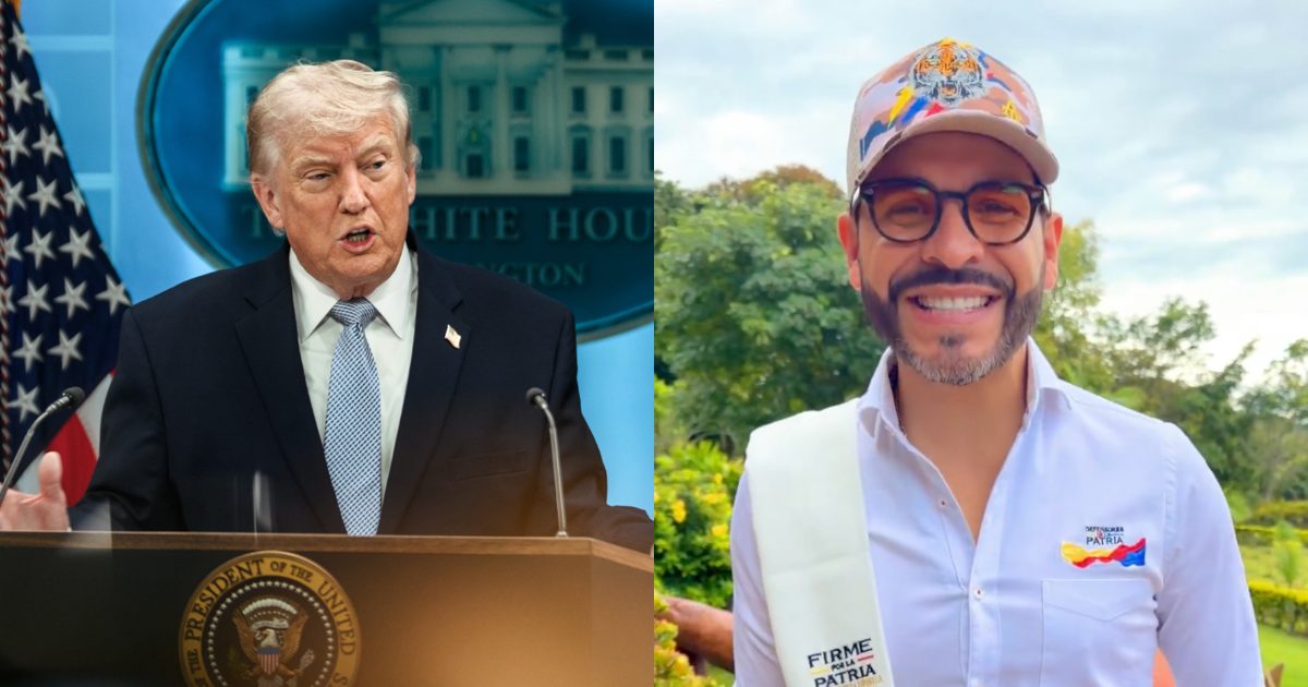 Donald Trump expresó su apoyo al candidato Abelardo de la Espriella de cara a la segunda vuelta presidencial en Colombia. Foto: Tomada de X