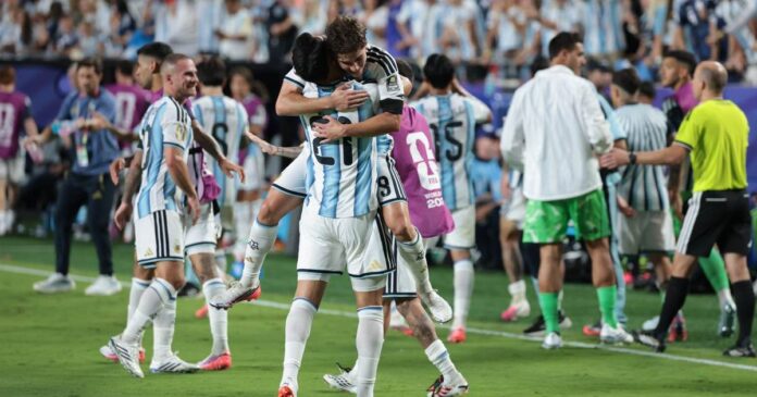 Julián Álvarez marcó en la prórroga y lideró la clasificación de Argentina a las semifinales del Mundial 2026 ante Suiza. Foto: @Argentina X
