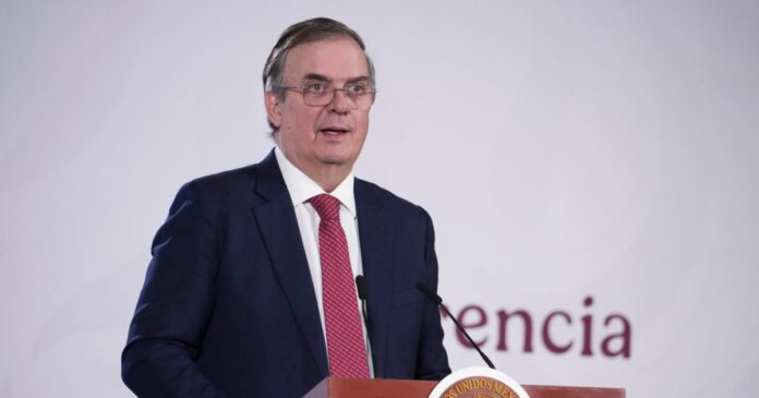 El secretario de Economía, Marcelo Ebrard, aseguró que México es el principal comprador de productos de Estados Unidos durante la conferencia matutina. Foto: Gobierno de México
