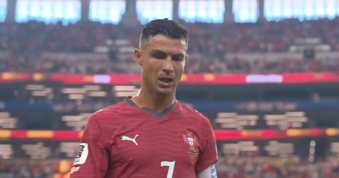 Cristiano Ronaldo se despide entre lágrimas de los mundiales de futbol. Foto: Tomada de X