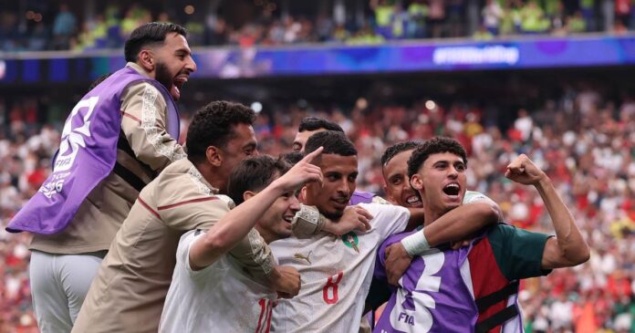 Marruecos superó a Canadá con autoridad y aseguró su lugar entre los ocho mejores del Mundial 2026. Foto: @EnMaroc en X