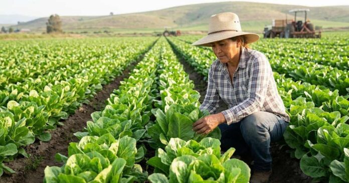Taylor Farms retiró del mercado estadounidense productos elaborados con lechuga iceberg producida en México por riesgo de contaminación. Foto: Google Gemini IA