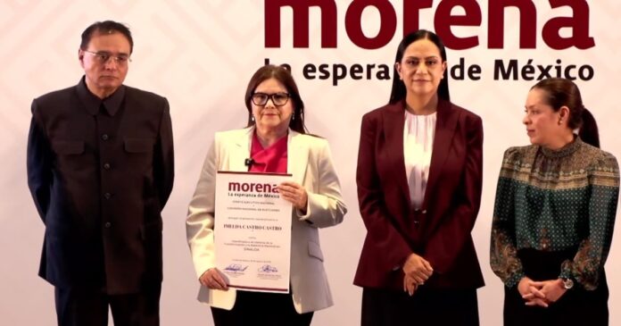Morena definió a sus coordinadores para las gubernaturas de Sinaloa, Querétaro, Colima, Campeche y Aguascalientes rumbo a 2027. Foto: YouTube Morena