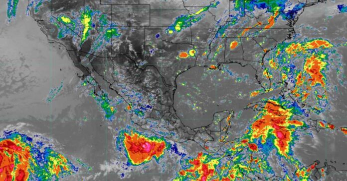 El huracán Polo se intensificó a categoría 1 frente a las costas del Pacífico mexicano y mantiene vigilancia meteorológica en Guerrero y Michoacán. Foto: SMN