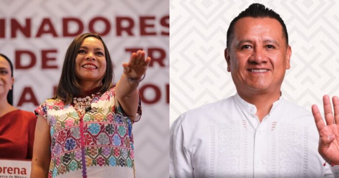 Beatriz Mojica y Carlos Torres Piña fueron elegidos por Morena como coordinadores rumbo a las gubernaturas de Guerrero y Michoacán. Foto: Morena
