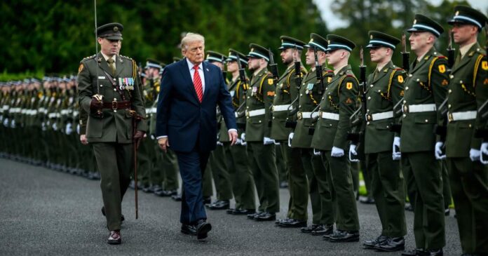 El presidente de Estados Unidos, Donald Trump, durante su visita el pasado sábado a Irlanda. Foto: White House